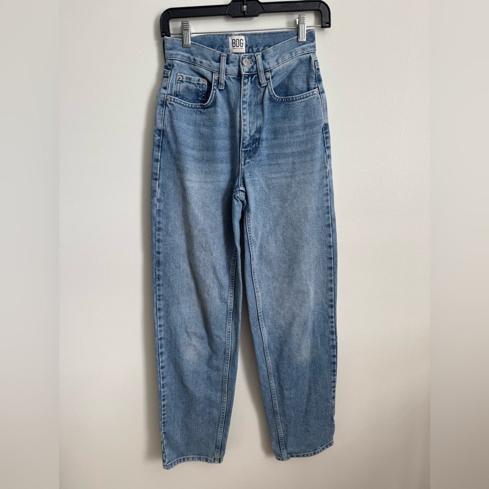 Urban Outfitters BDG High Rise Baggy Light Blue Straight Jeans - Picture 2 of 6